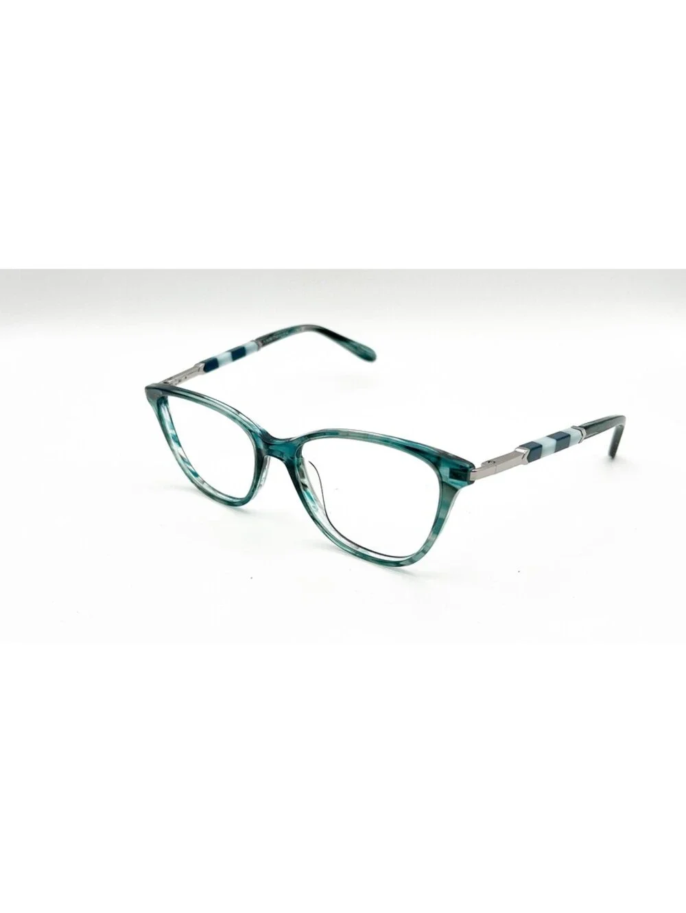 Ann Taylor At344 C03 Verdigreen Horn Authentic Eyeglasses 53-16-135